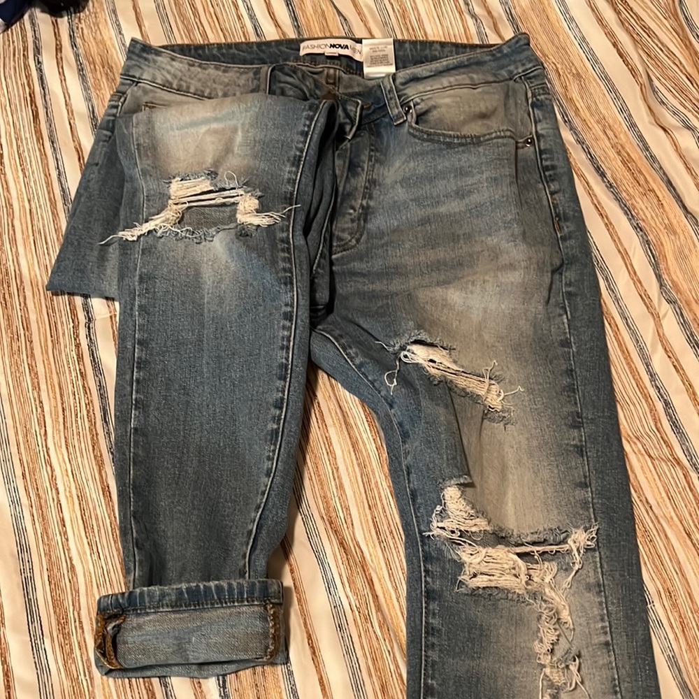 Mens light wash skinny jeans